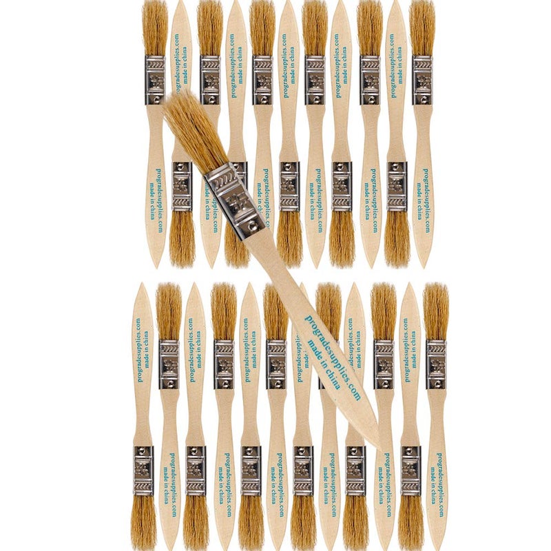 Pro-Grade Pro Grade - Chip Paint Brushes - 24 Ea 1/2 Inch Chip Paint Brush Light Brown - Image 1